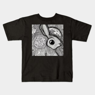 Rabbit with the flowers Kids T-Shirt